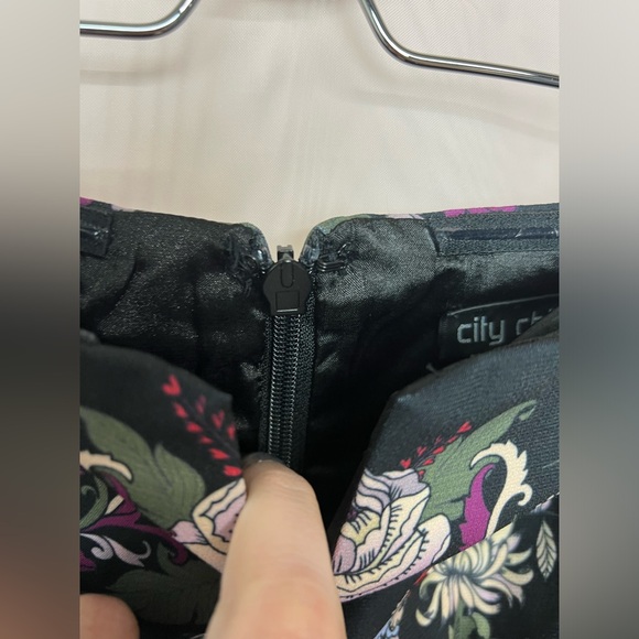 NWT City Chic mirror peacock strapless dress - Picture 7 of 12